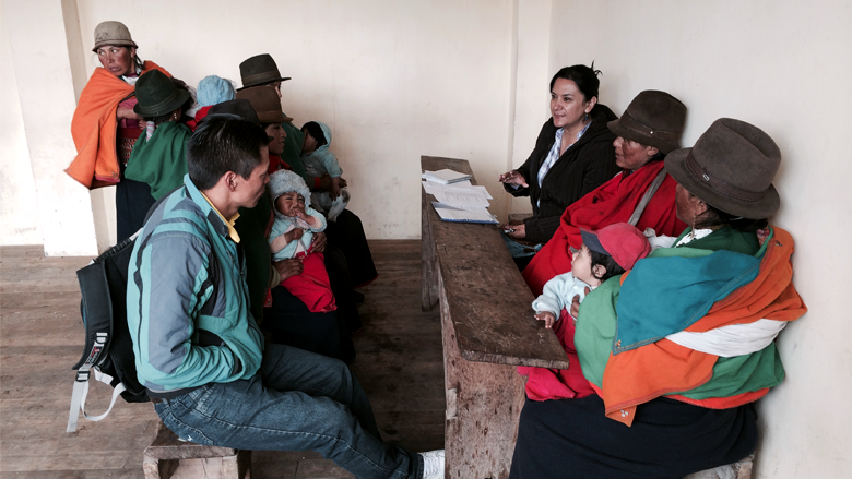 Programa para mejorar la salud de los niños en Ecuador