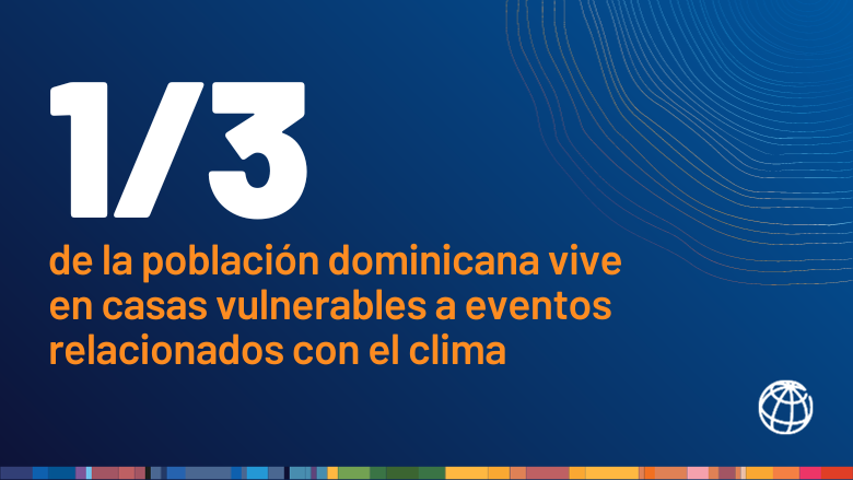 Un tercio de la población dominicana vive en casas vulnerables a eventos relacionados con el clima