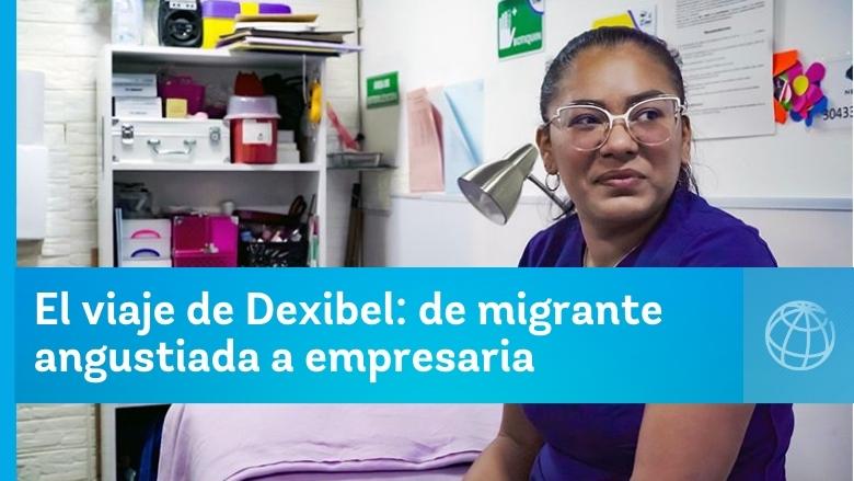 Dexibel migró de Venezuela a Colombia. Gracias al estatuto temporal  de estadía, ella pudo crear su propia empresa