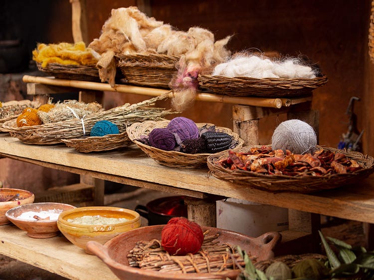 Alpaca wool from Chinchero. Cusco, Peru.